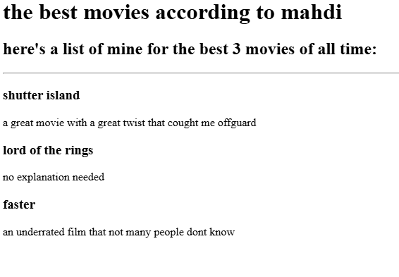 a preview of my movie ranking project